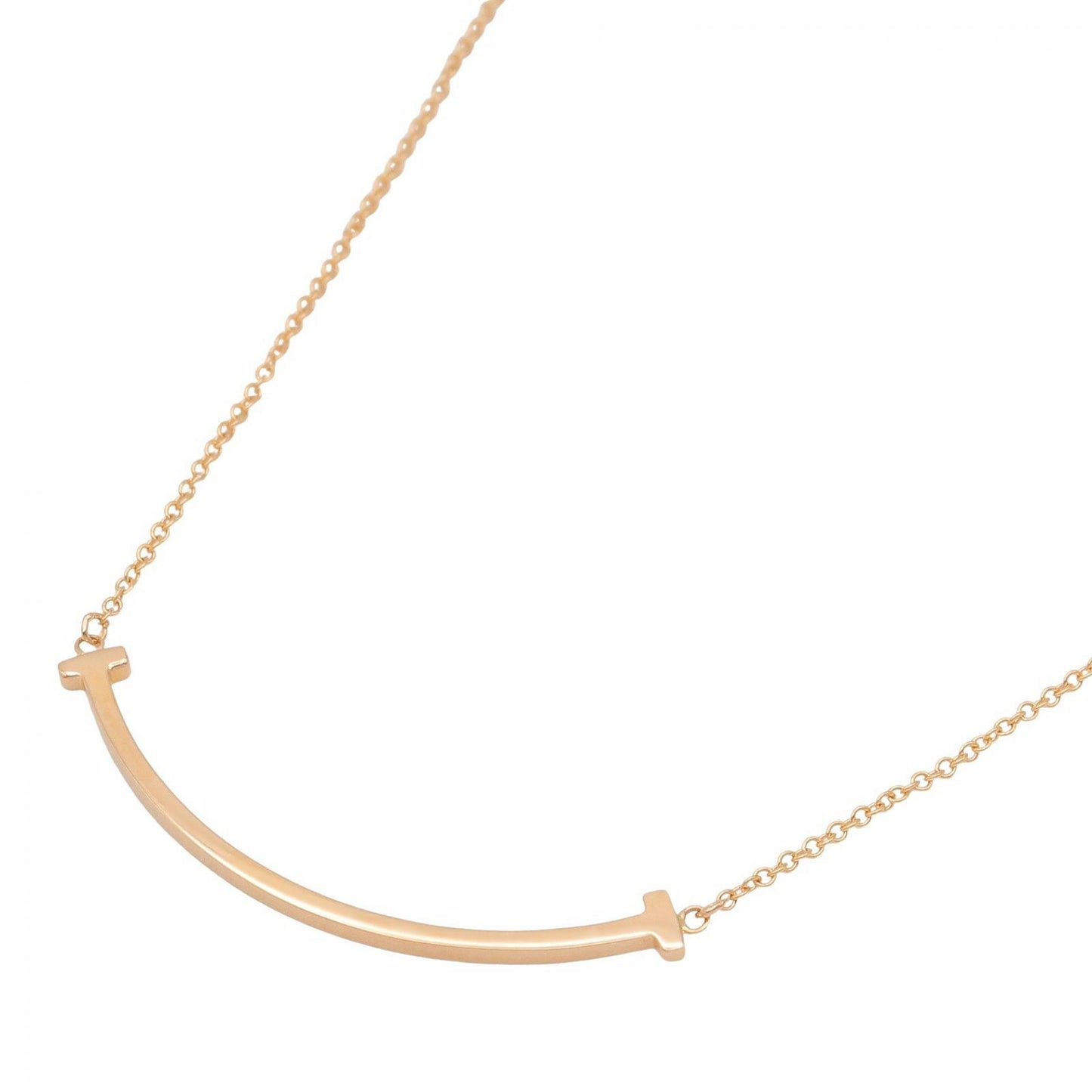 Tスマイル スモール ネックレス ネックレス K18PG ゴールド ピンクゴールド ティファニー アクセサリー TIFFANY & Co.