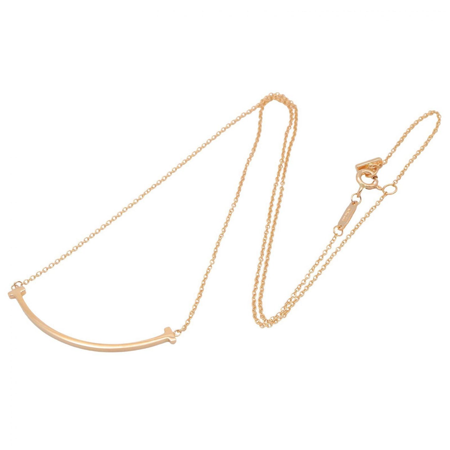 Tスマイル スモール ネックレス ネックレス K18PG ゴールド ピンクゴールド ティファニー アクセサリー TIFFANY & Co.