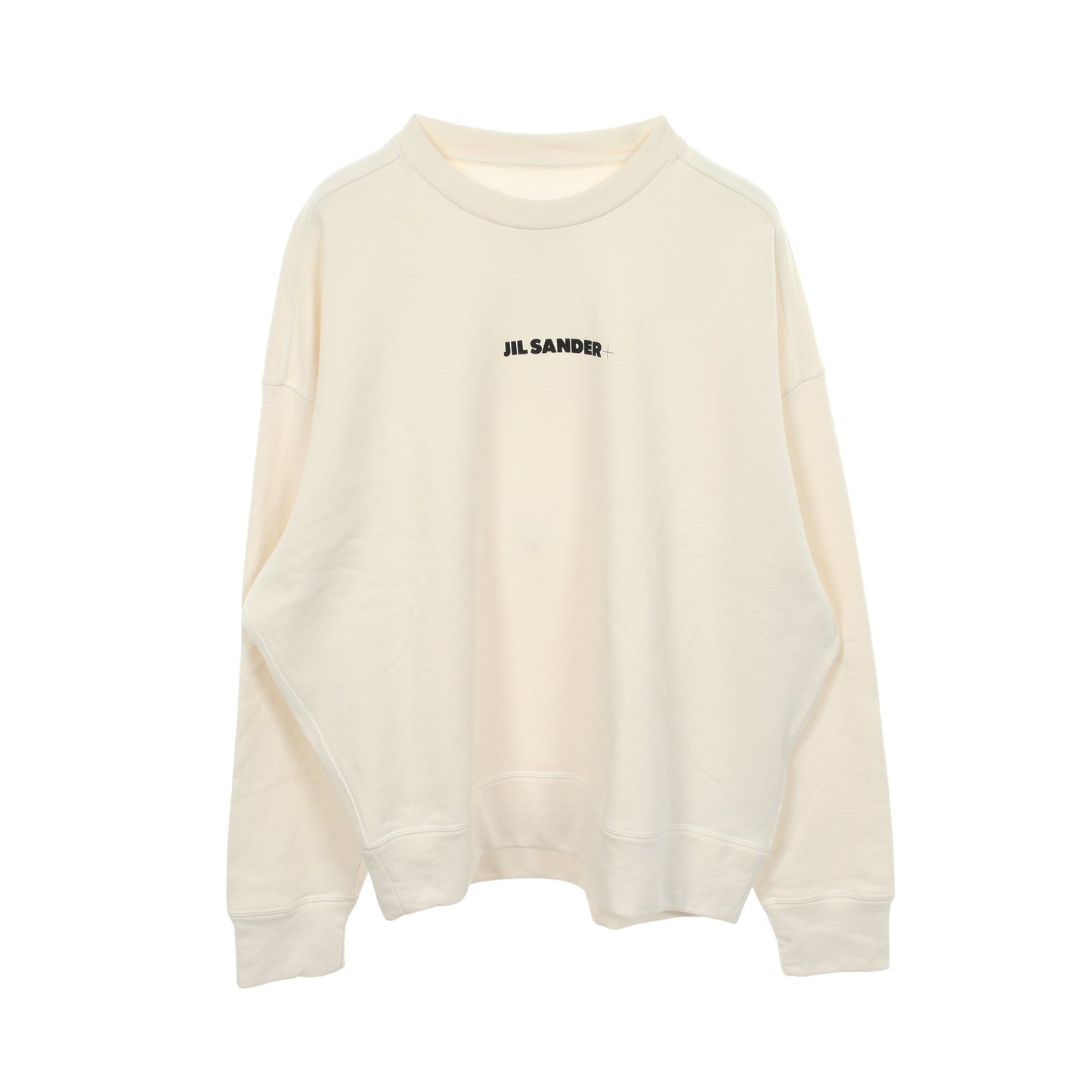 ロゴプリント スウェットシャツ コットン ホワイト ジルサンダープラス トップス JIL SANDER＋