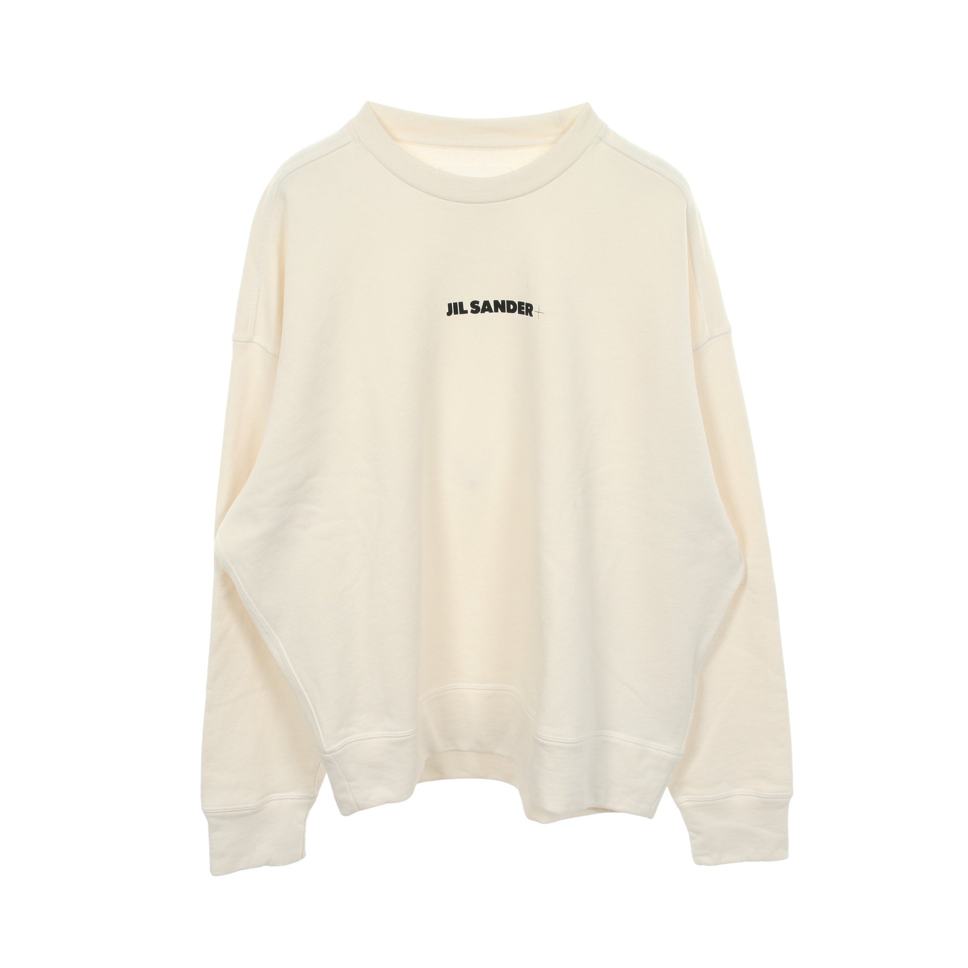 ロゴプリント スウェットシャツ コットン ホワイト ジルサンダープラス トップス JIL SANDER＋