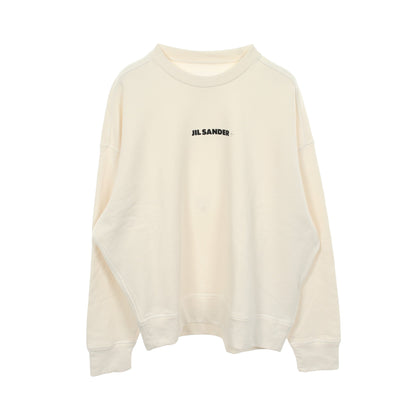 ロゴプリント スウェットシャツ コットン ホワイト ジルサンダープラス トップス JIL SANDER＋