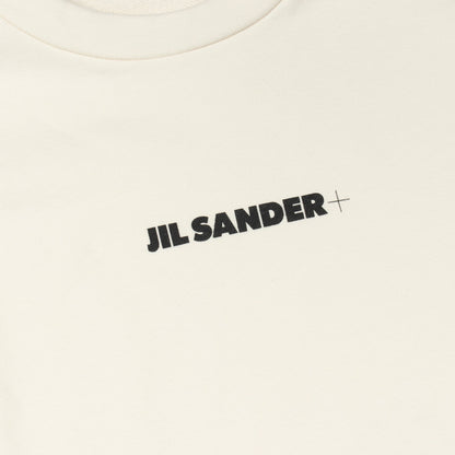 ロゴプリント スウェットシャツ コットン ホワイト ジルサンダープラス トップス JIL SANDER＋