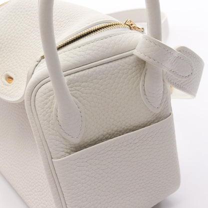 リンディ ミニ ショルダーバッグ トリヨンクレマンス ホワイト ゴールド金具 B刻印 エルメス バッグ HERMES