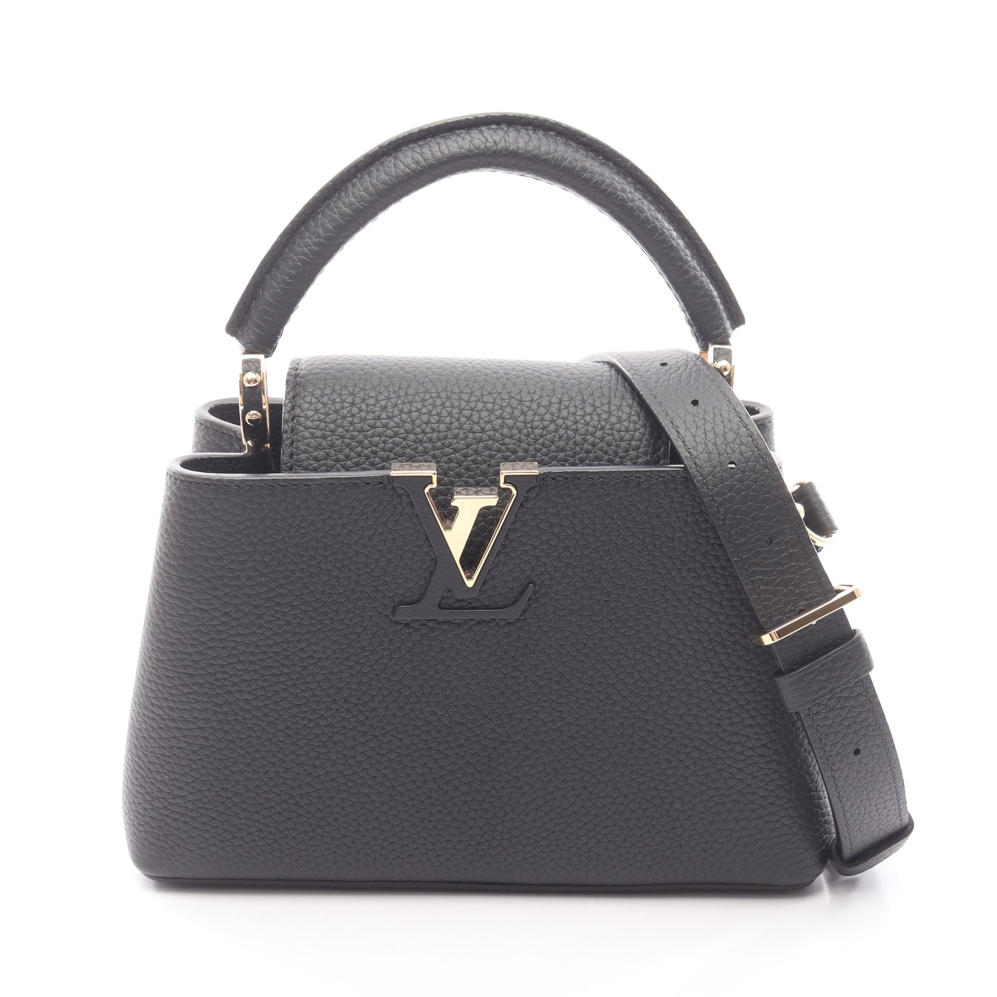 マイ カプシーヌ ノワール 2WAY ハンドバッグ レザー ブラック ルイヴィトン バッグ LOUIS VUITTON