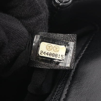 Vステッチ シェブロン 2WAY チェーンショルダーバッグ レザー ブラック ゴールド金具 シャネル バッグ CHANEL