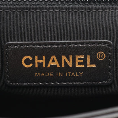 Vステッチ シェブロン 2WAY チェーンショルダーバッグ レザー ブラック ゴールド金具 シャネル バッグ CHANEL