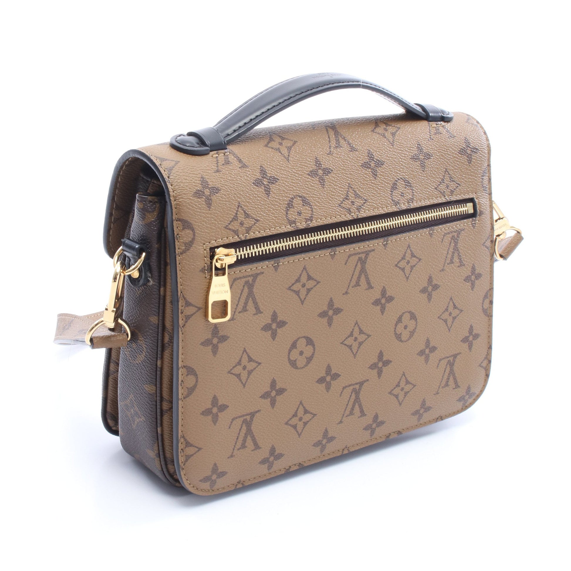 ポシェット メティス MM モノグラムリバース 2WAY ハンドバッグ PVC レザー ブラウン ブラック ルイヴィトン バッグ LOUIS VUITTON