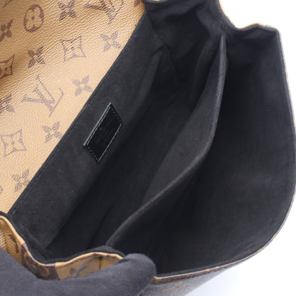 ポシェット メティス MM モノグラムリバース 2WAY ハンドバッグ PVC レザー ブラウン ブラック ルイヴィトン バッグ LOUIS VUITTON