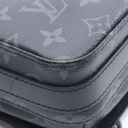 スティーマー メッセンジャー モノグラムエクリプス ショルダーバッグ PVC レザー ダークグレー ルイヴィトン バッグ LOUIS VUITTON