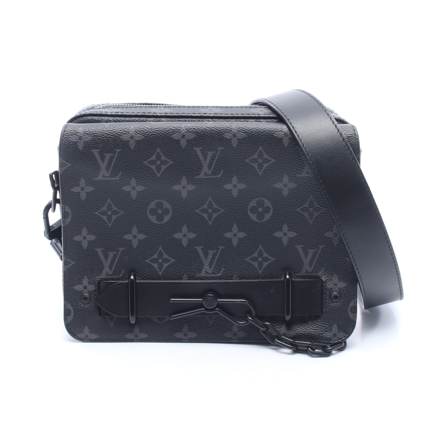 スティーマー メッセンジャー モノグラムエクリプス ショルダーバッグ PVC レザー ダークグレー ルイヴィトン バッグ LOUIS VUITTON