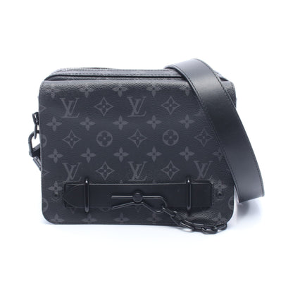 スティーマー メッセンジャー モノグラムエクリプス ショルダーバッグ PVC レザー ダークグレー ルイヴィトン バッグ LOUIS VUITTON