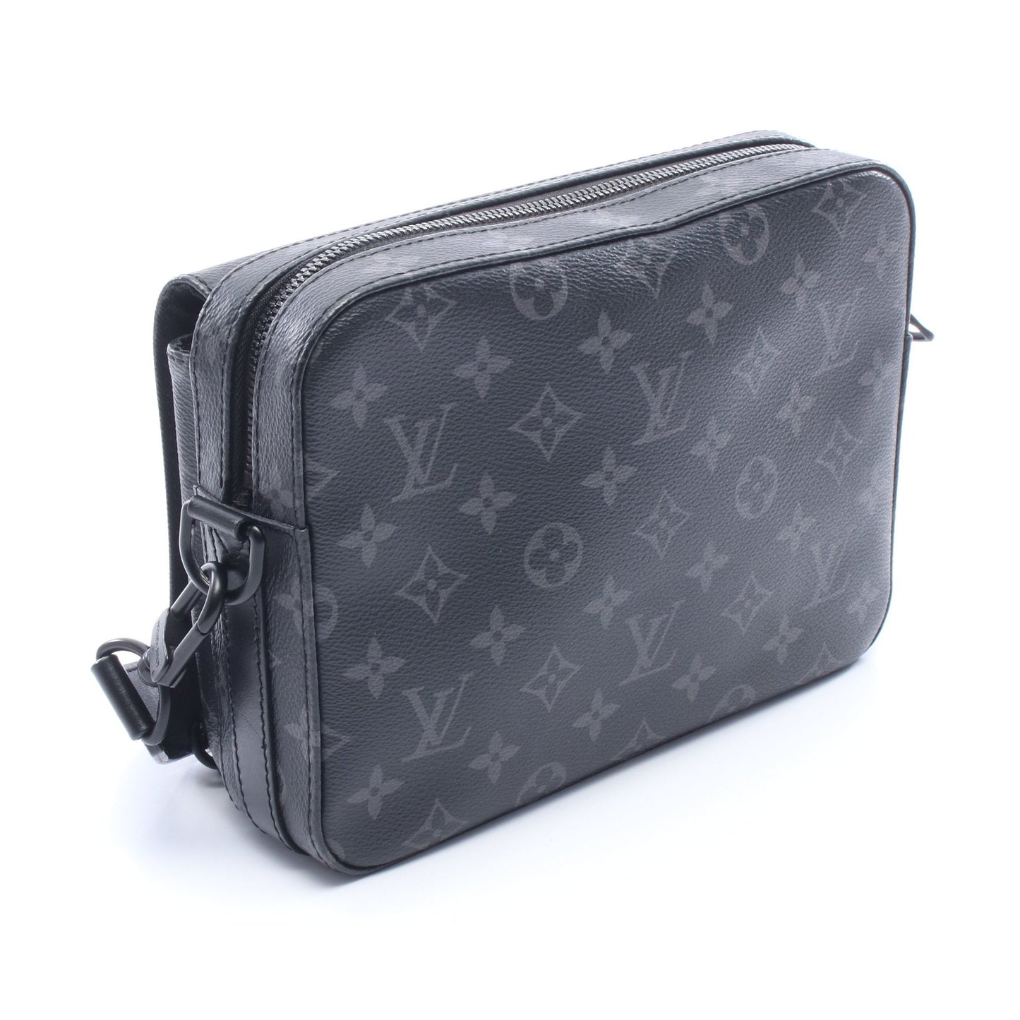スティーマー メッセンジャー モノグラムエクリプス ショルダーバッグ PVC レザー ダークグレー ルイヴィトン バッグ LOUIS VUITTON