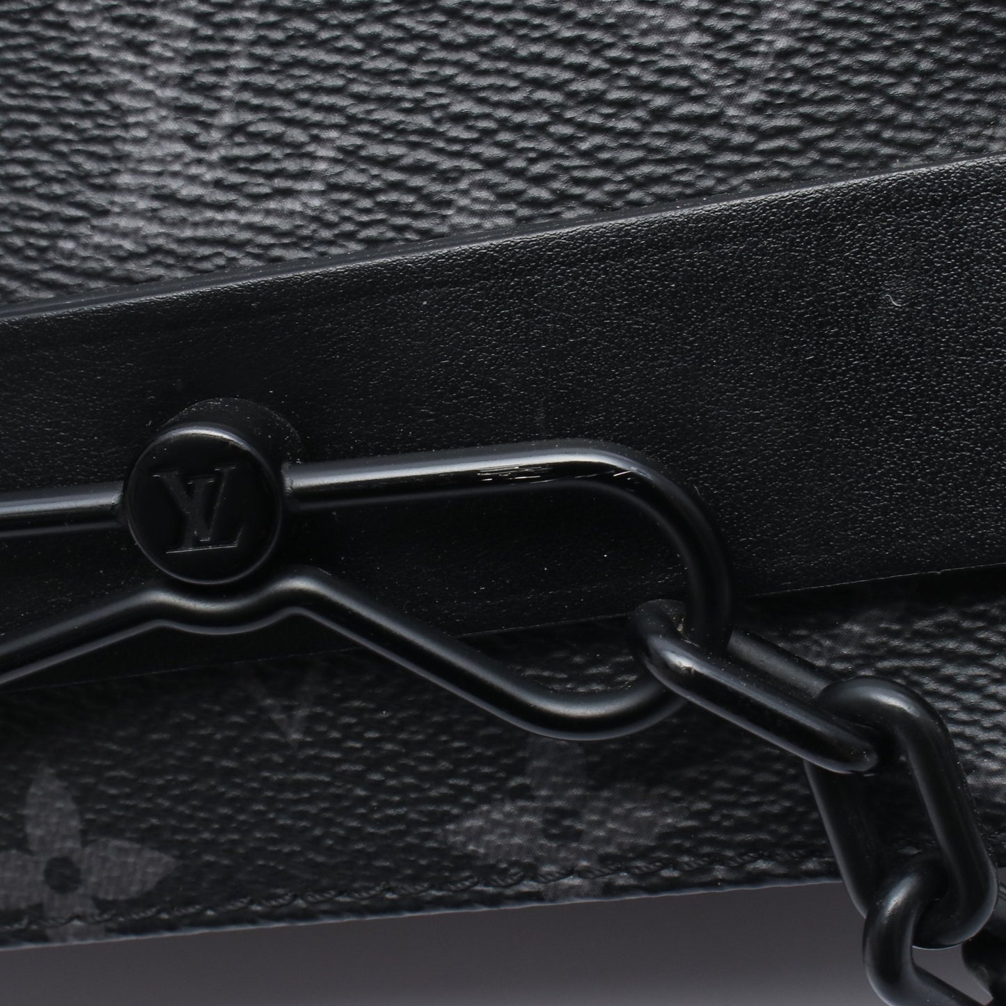 スティーマー メッセンジャー モノグラムエクリプス ショルダーバッグ PVC レザー ダークグレー ルイヴィトン バッグ LOUIS VUITTON