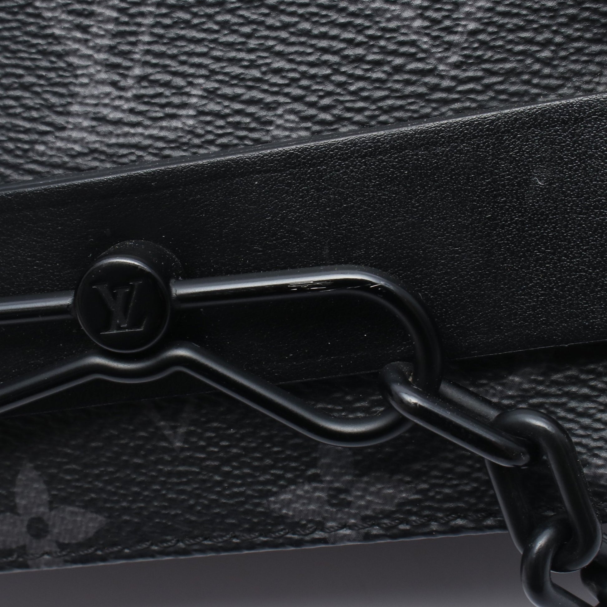 スティーマー メッセンジャー モノグラムエクリプス ショルダーバッグ PVC レザー ダークグレー ルイヴィトン バッグ LOUIS VUITTON