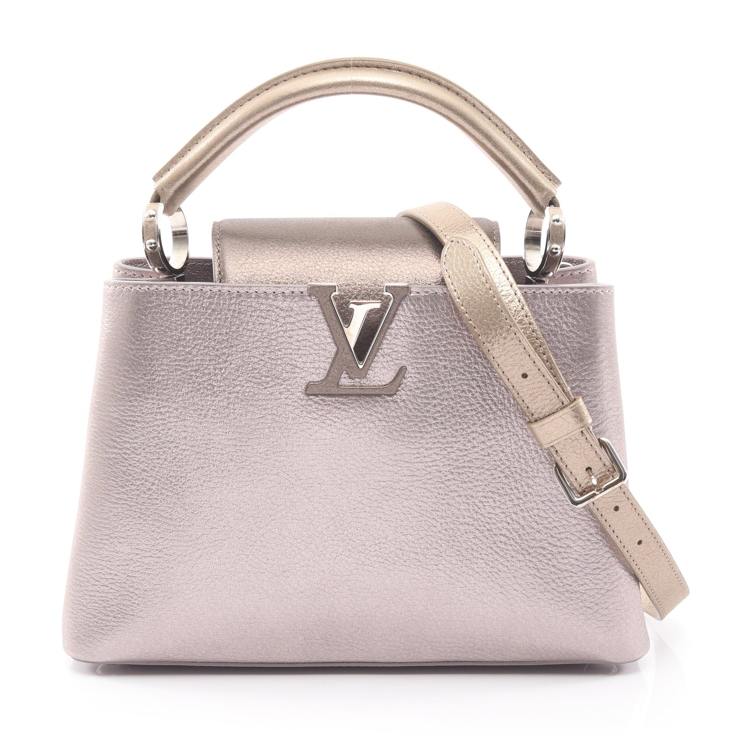 カプシーヌBB 2WAY ハンドバッグ レザー ピンク ブロンズ ゴールド ルイヴィトン バッグ LOUIS VUITTON