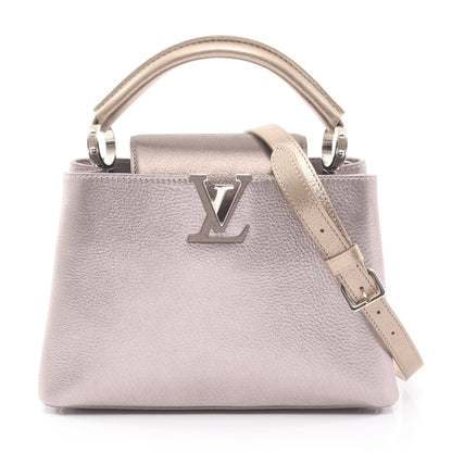 カプシーヌBB 2WAY ハンドバッグ レザー ピンク ブロンズ ゴールド ルイヴィトン バッグ LOUIS VUITTON