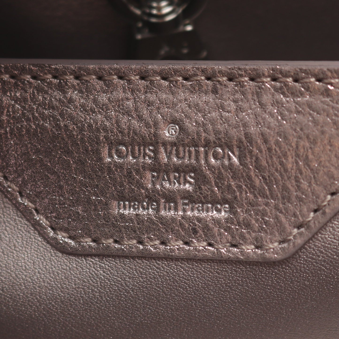 カプシーヌBB 2WAY ハンドバッグ レザー ピンク ブロンズ ゴールド ルイヴィトン バッグ LOUIS VUITTON