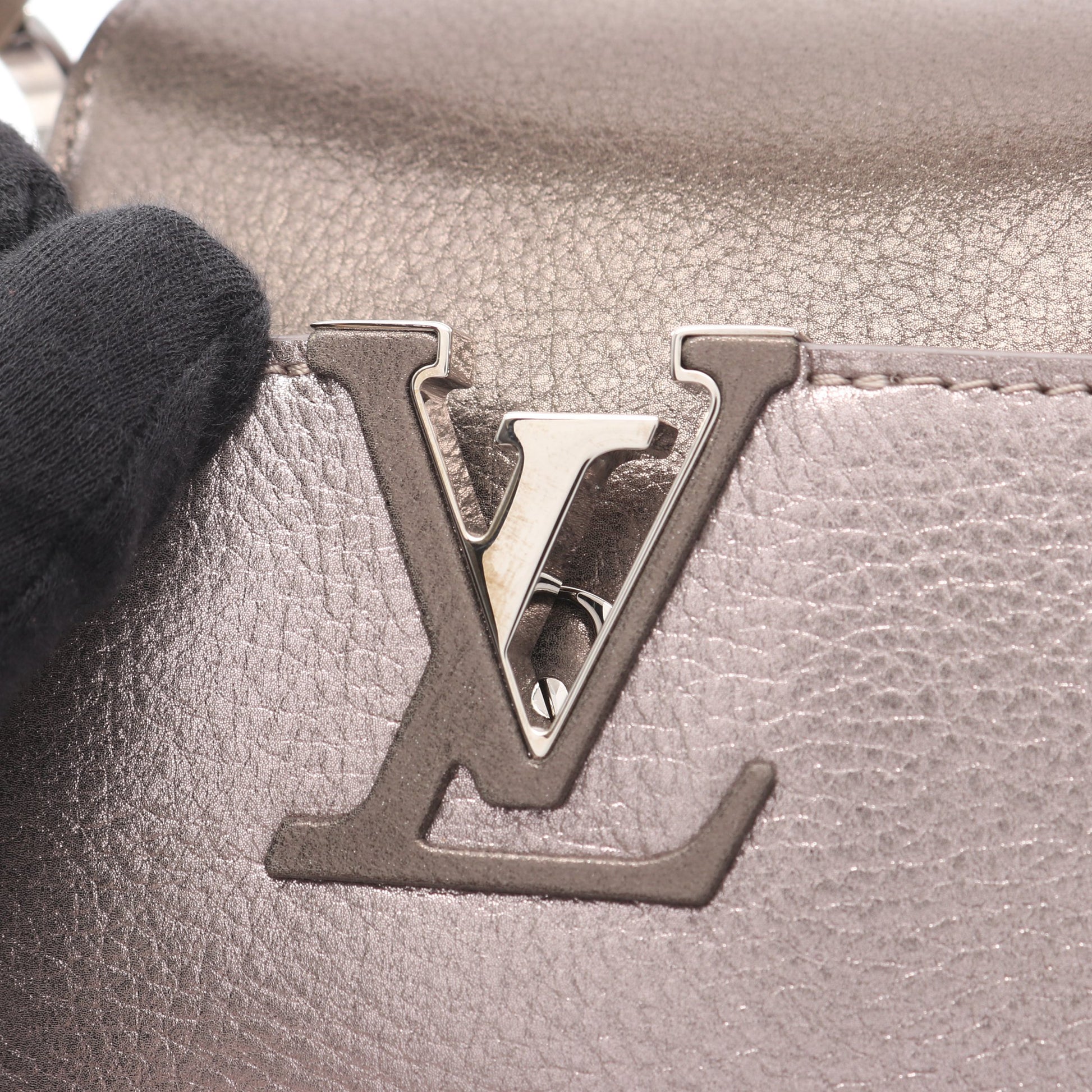 カプシーヌBB 2WAY ハンドバッグ レザー ピンク ブロンズ ゴールド ルイヴィトン バッグ LOUIS VUITTON