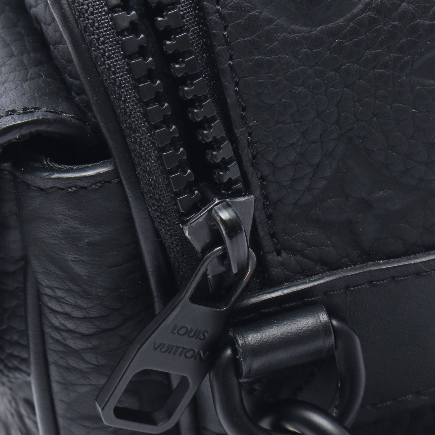 Sロック メッセンジャー モノグラム 2WAY ハンドバッグ レザー ブラック ルイヴィトン バッグ LOUIS VUITTON