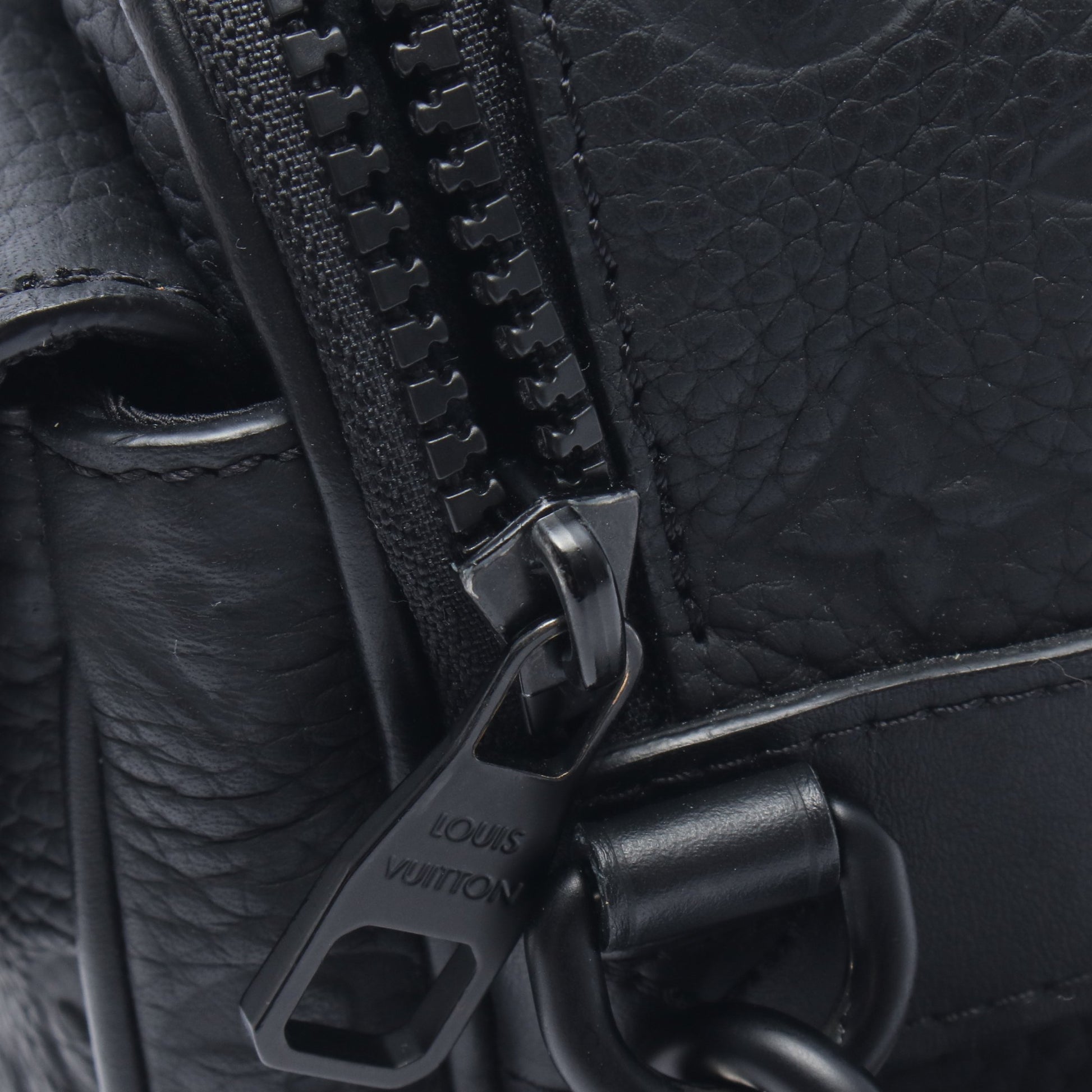Sロック メッセンジャー モノグラム 2WAY ハンドバッグ レザー ブラック ルイヴィトン バッグ LOUIS VUITTON