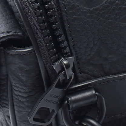 Sロック メッセンジャー モノグラム 2WAY ハンドバッグ レザー ブラック ルイヴィトン バッグ LOUIS VUITTON