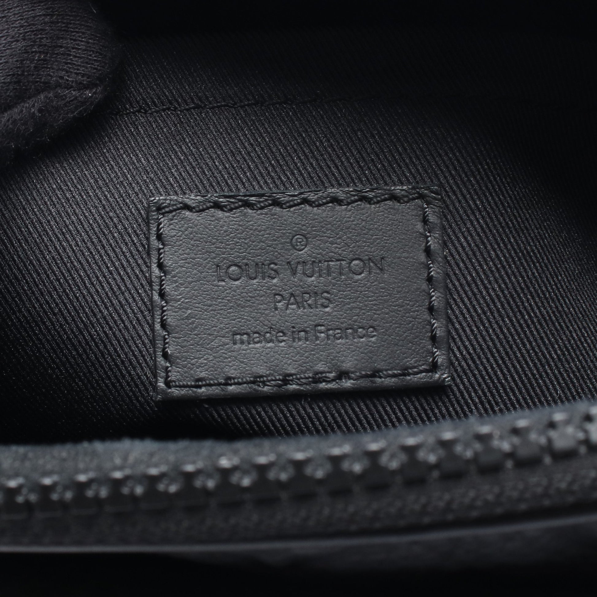 Sロック メッセンジャー モノグラム 2WAY ハンドバッグ レザー ブラック ルイヴィトン バッグ LOUIS VUITTON