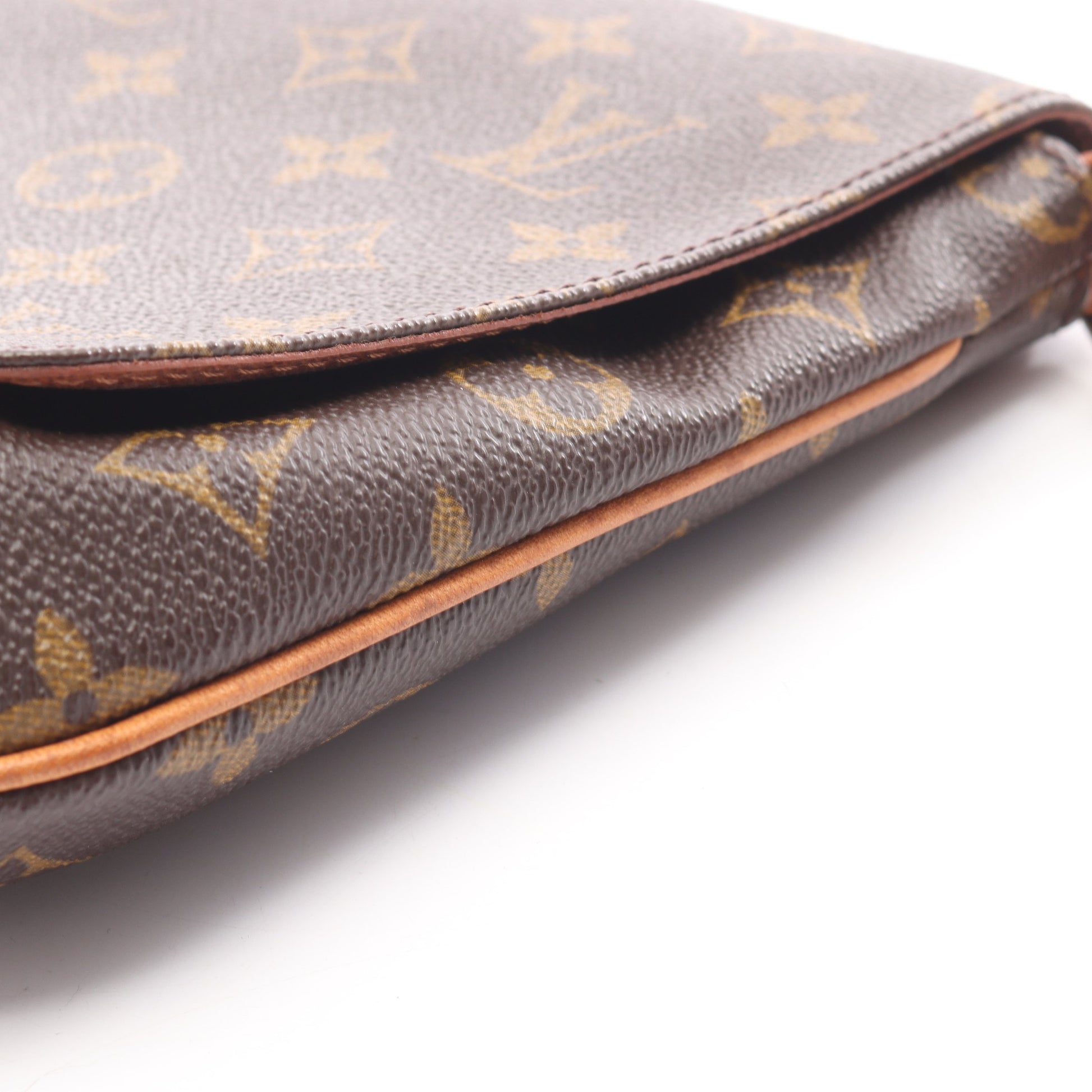 ミュゼットタンゴ ショートストラップ モノグラム ショルダーバッグ PVC レザー ブラウン ルイヴィトン バッグ LOUIS VUITTON