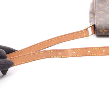 ミュゼットタンゴ ショートストラップ モノグラム ショルダーバッグ PVC レザー ブラウン ルイヴィトン バッグ LOUIS VUITTON