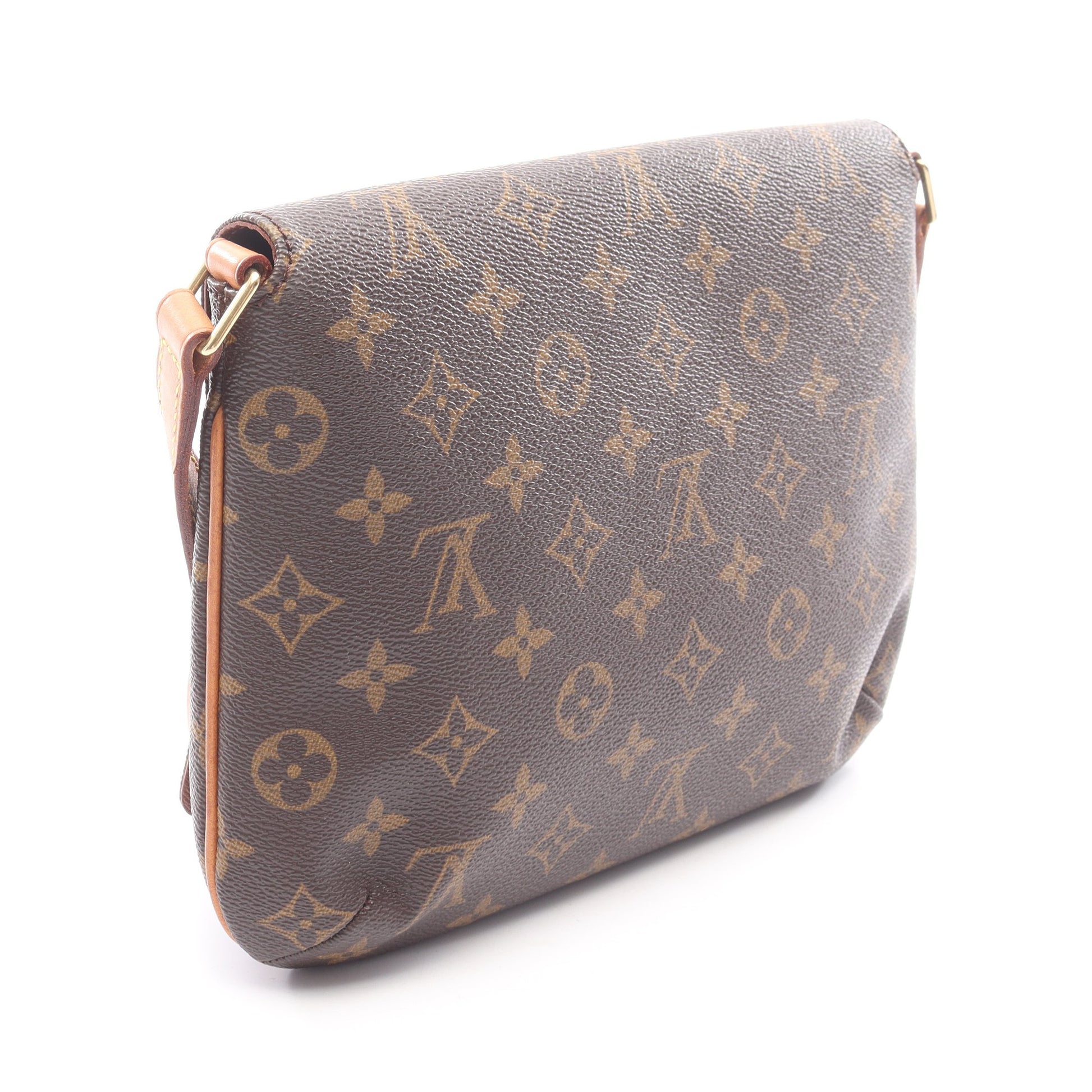 ミュゼットタンゴ ショートストラップ モノグラム ショルダーバッグ PVC レザー ブラウン ルイヴィトン バッグ LOUIS VUITTON
