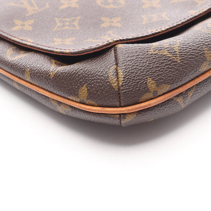 ミュゼットタンゴ ショートストラップ モノグラム ショルダーバッグ PVC レザー ブラウン ルイヴィトン バッグ LOUIS VUITTON