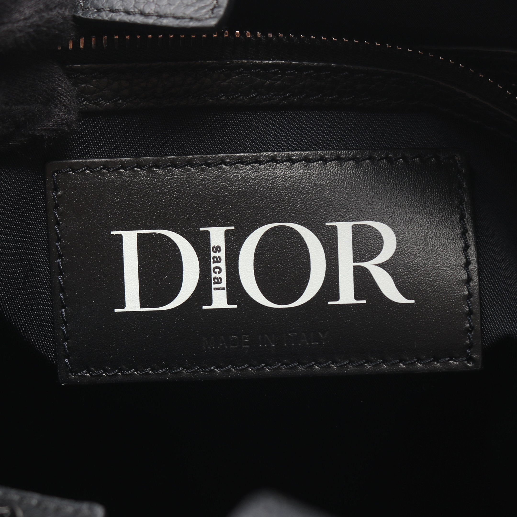 【美品】 DIOR × Sacai レザー×ナイロン サドルバッグ ブラック ディオール×サカイ サドル ナイロン×レザー ショルダーバッグ ブラック