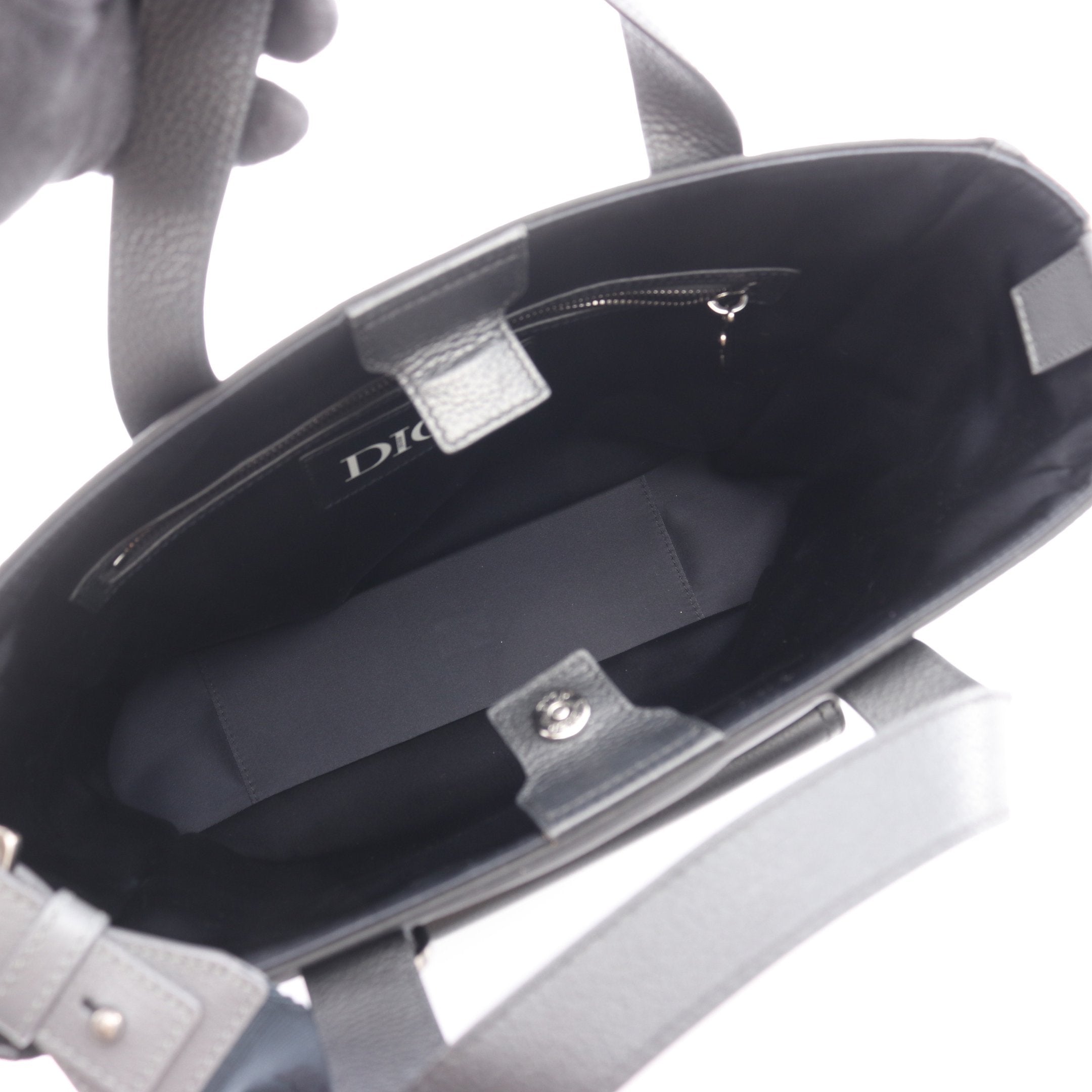 【美品】 DIOR × Sacai レザー×ナイロン サドルバッグ ブラック 新品未使用 Christian Dior クリスチャンディオール and SACAI SADDLE