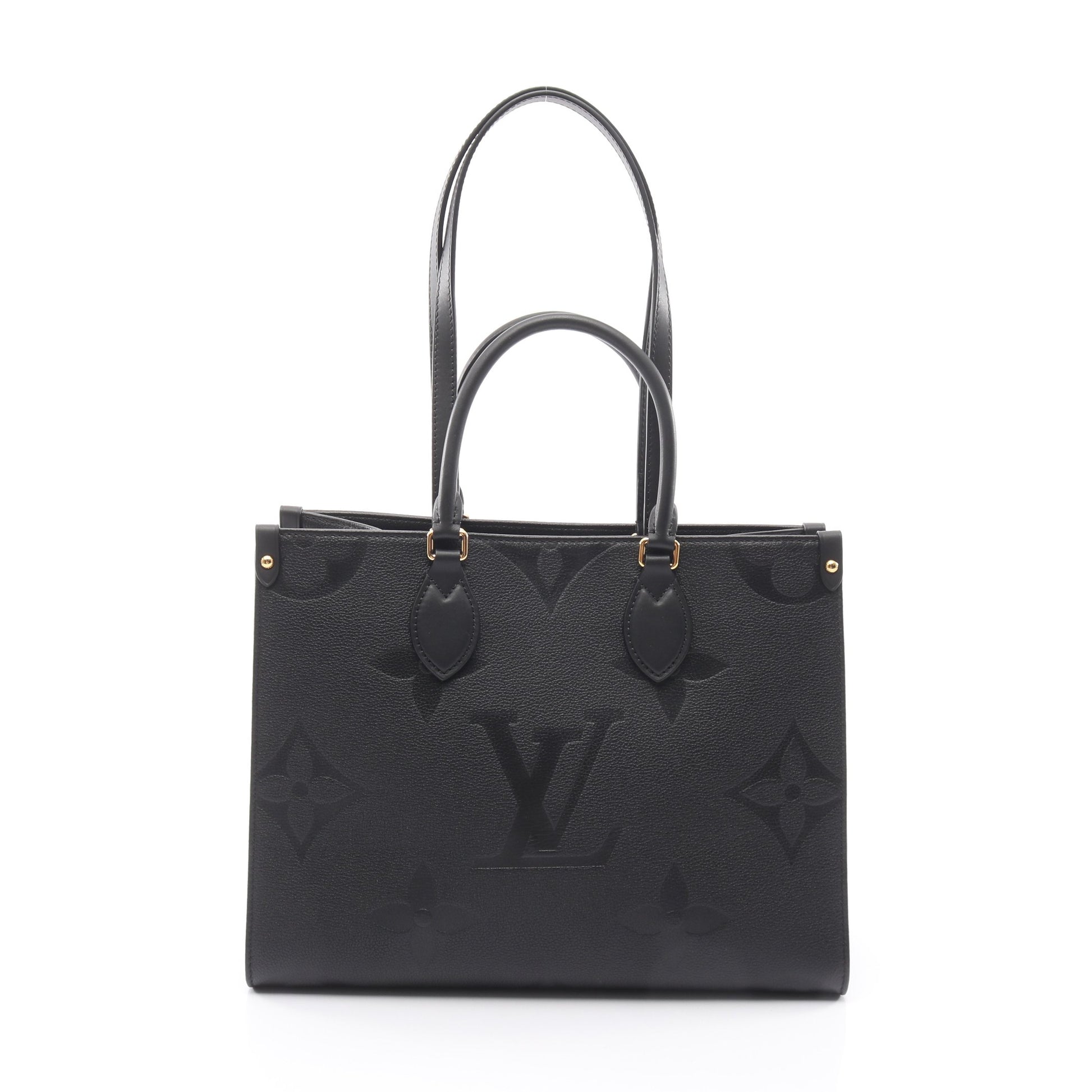 オンザゴーMM モノグラムアンプラント ノワール 2WAY ショルダーバッグ トートバッグ レザー ブラック ルイヴィトン バッグ LOUIS VUITTON