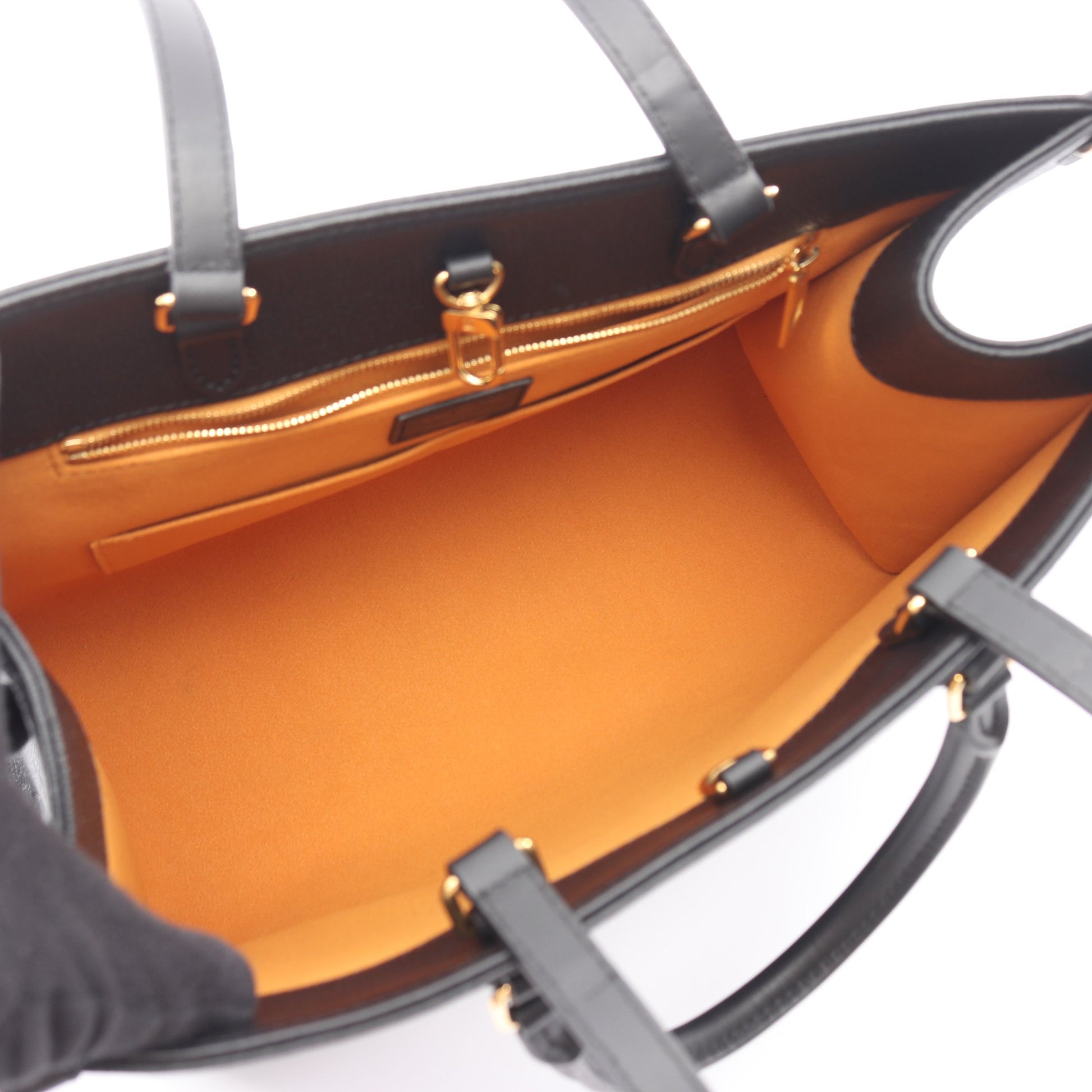 オンザゴーMM モノグラムアンプラント ノワール 2WAY ショルダーバッグ トートバッグ レザー ブラック ルイヴィトン バッグ LOUIS VUITTON