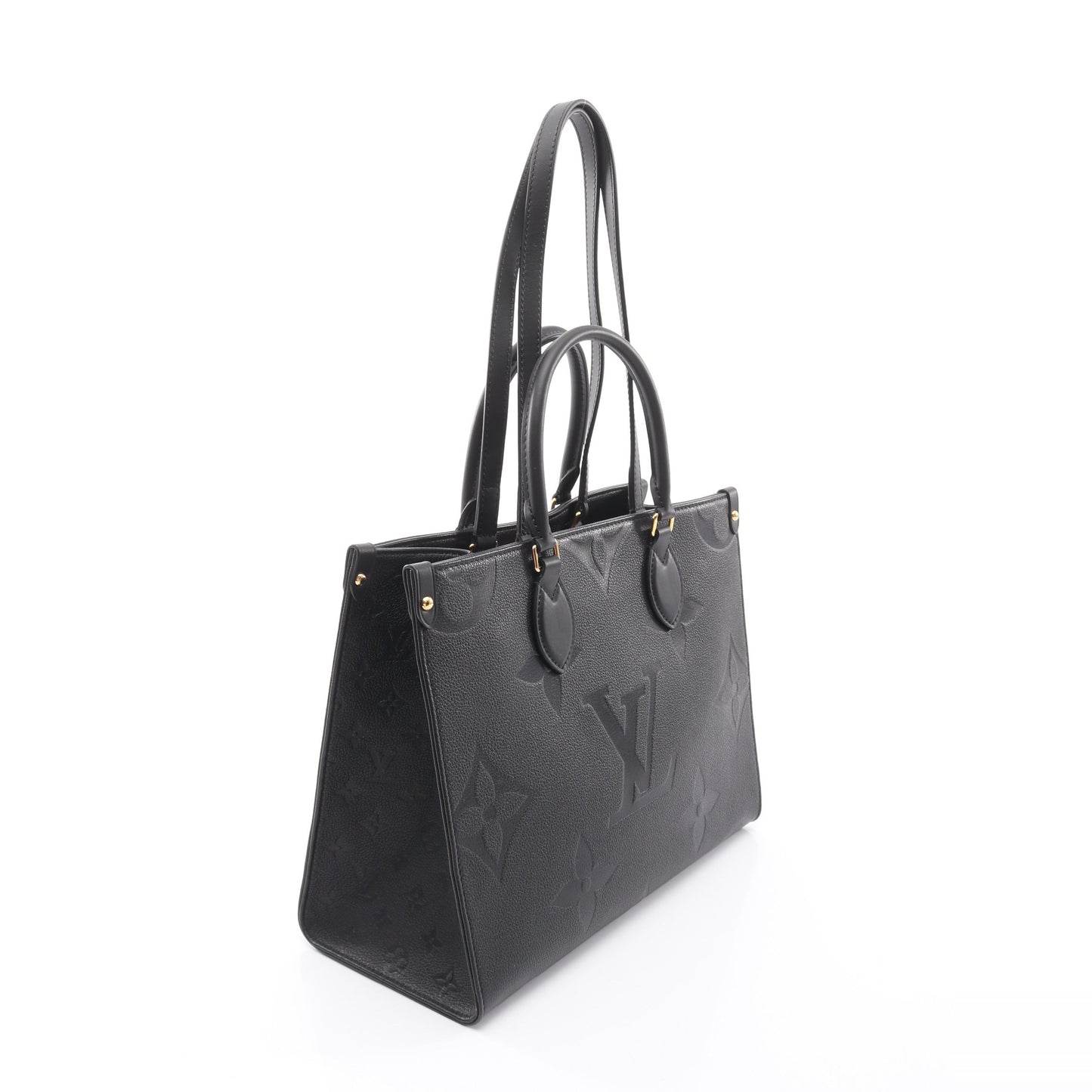 オンザゴーMM モノグラムアンプラント ノワール 2WAY ショルダーバッグ トートバッグ レザー ブラック ルイヴィトン バッグ LOUIS VUITTON