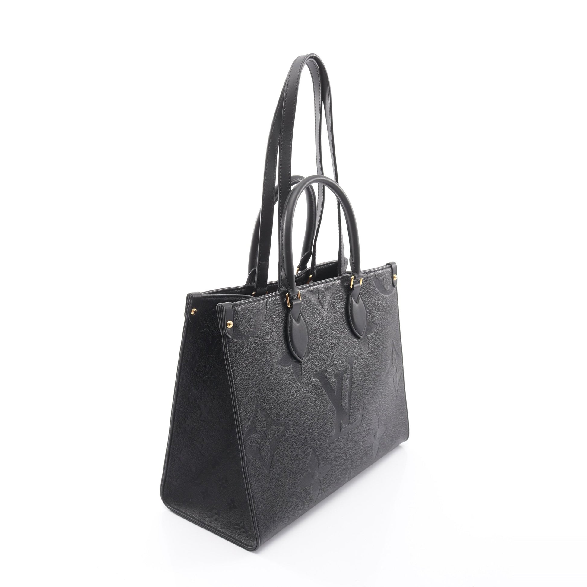 オンザゴーMM モノグラムアンプラント ノワール 2WAY ショルダーバッグ トートバッグ レザー ブラック ルイヴィトン バッグ LOUIS VUITTON