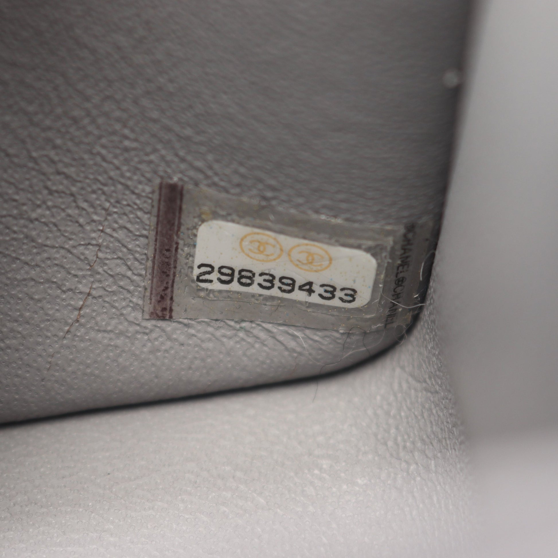 ミニマトラッセ チェーンショルダーバッグ ラムスキン グレー ゴールド金具 シャネル バッグ CHANEL