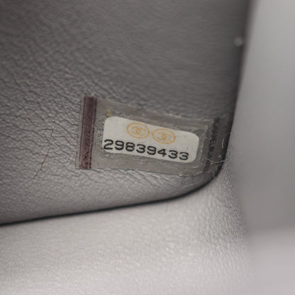 ミニマトラッセ チェーンショルダーバッグ ラムスキン グレー ゴールド金具 シャネル バッグ CHANEL