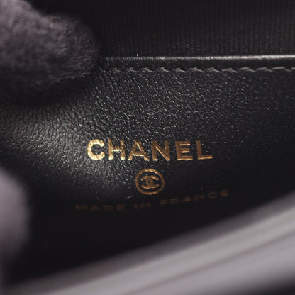 マトラッセ 2WAY チェーンショルダーバッグ ラムスキン ブラック ゴールド金具 シャネル バッグ CHANEL