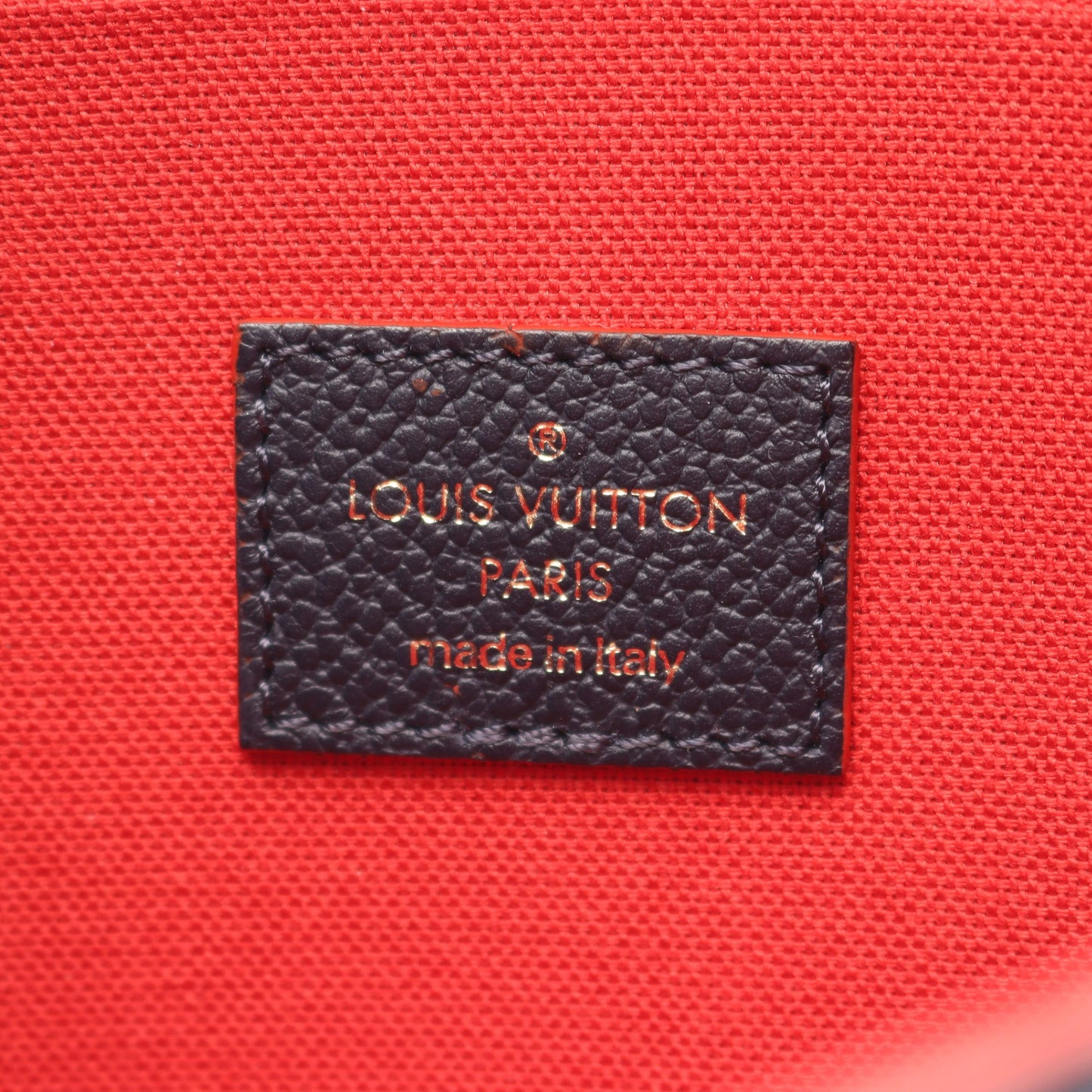 ポシェット フェリシー モノグラム アンプラント マリーヌルージュ チェーンウォレット レザー ネイビー レッド ルイヴィトン バッグ LOUIS VUITTON