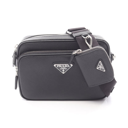 ショルダーバッグ サフィアーノレザー ブラック プラダ バッグ PRADA