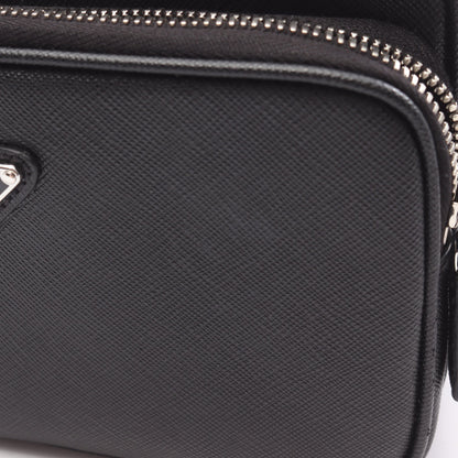 ショルダーバッグ サフィアーノレザー ブラック プラダ バッグ PRADA