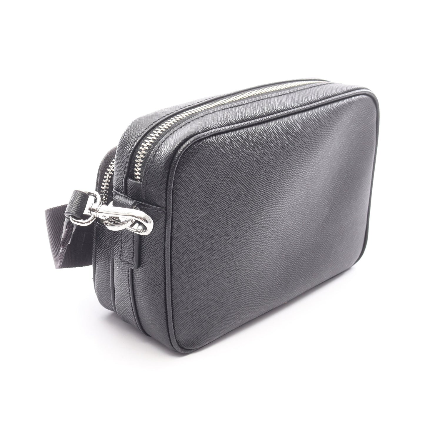 ショルダーバッグ サフィアーノレザー ブラック プラダ バッグ PRADA