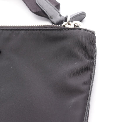 Re-Edition 2000 ショルダーバッグ ナイロン サフィアーノレザー ブラック プラダ バッグ PRADA