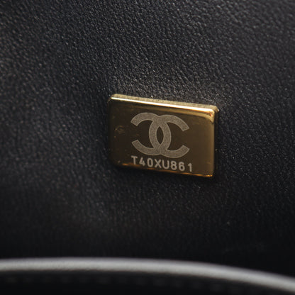 ボーイシャネル チェーンショルダーバッグ キャビアスキン ブラック ゴールド金具 シャネル バッグ CHANEL