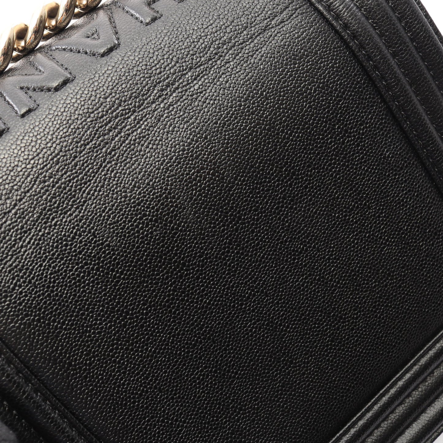 ボーイシャネル チェーンショルダーバッグ キャビアスキン ブラック ゴールド金具 シャネル バッグ CHANEL