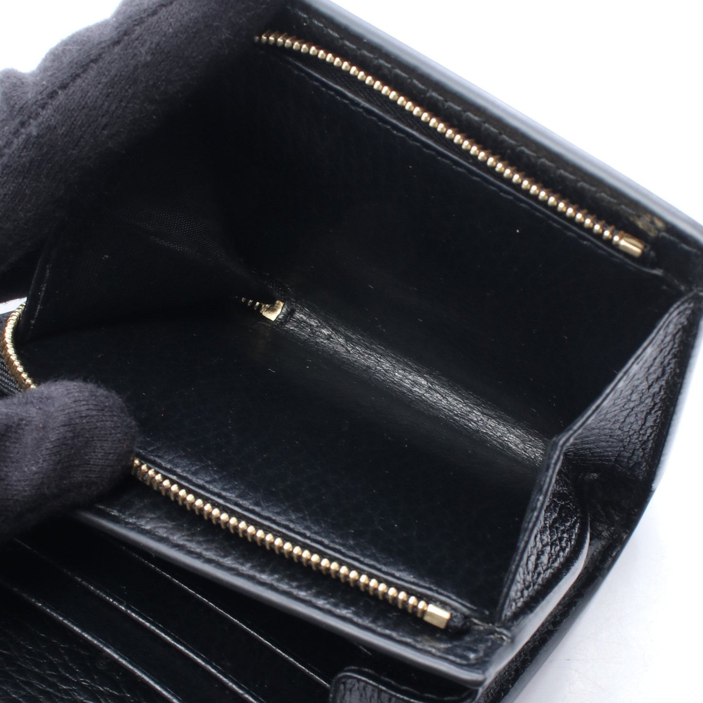 GGマーモント 二つ折り財布 PVC レザー ベージュ ブラウン ブラック グッチ 財布・小物 GUCCI