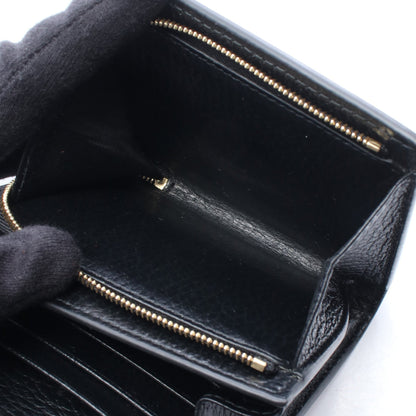 GGマーモント 二つ折り財布 PVC レザー ベージュ ブラウン ブラック グッチ 財布・小物 GUCCI