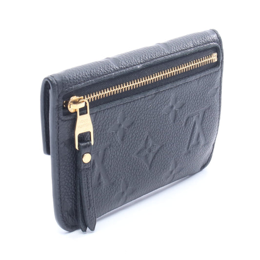 ポシェット クレ モノグラムアンプラント ノワール キーリング付き キーケース レザー ブラック ルイヴィトン 財布・小物 LOUIS VUITTON