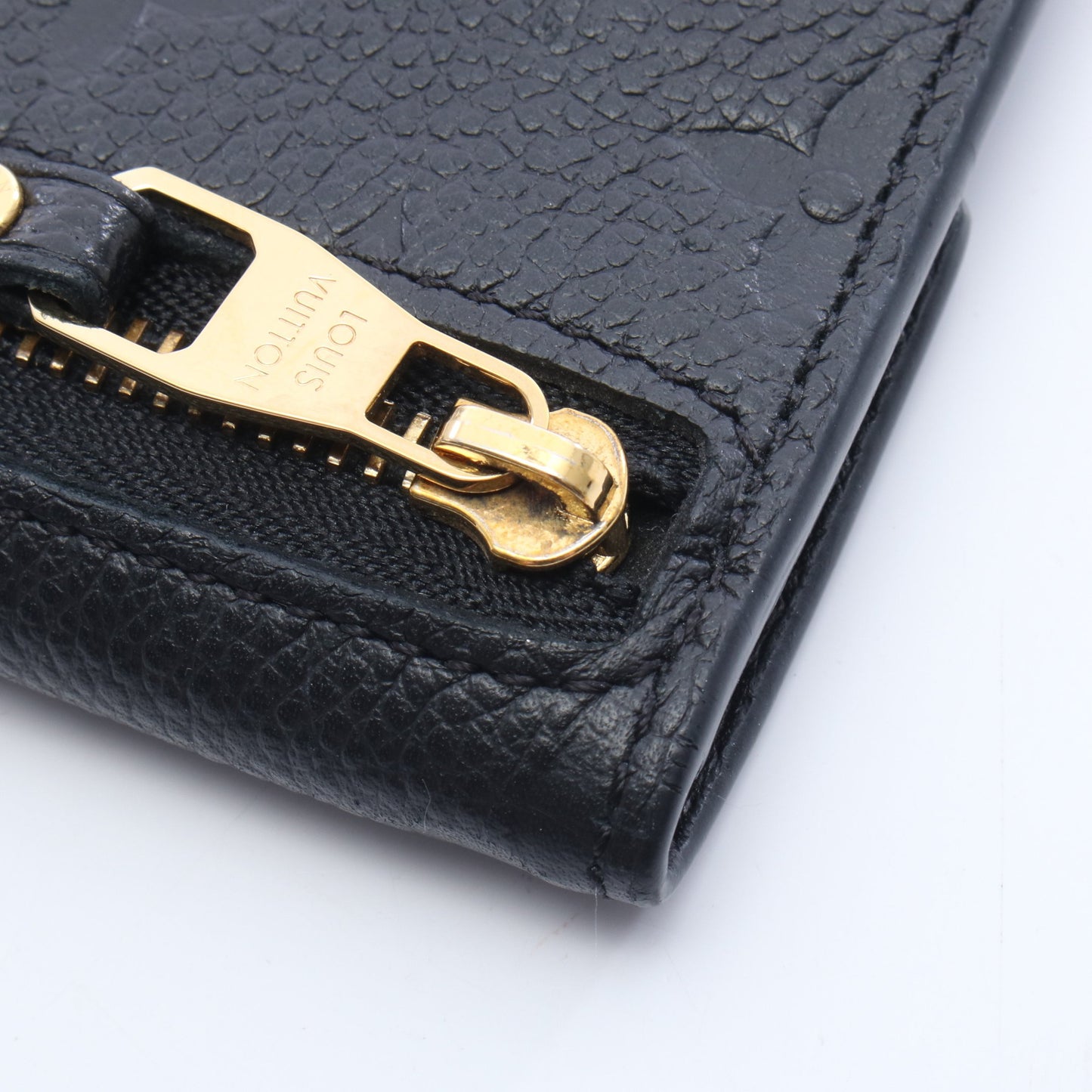 ポシェット クレ モノグラムアンプラント ノワール キーリング付き キーケース レザー ブラック ルイヴィトン 財布・小物 LOUIS VUITTON